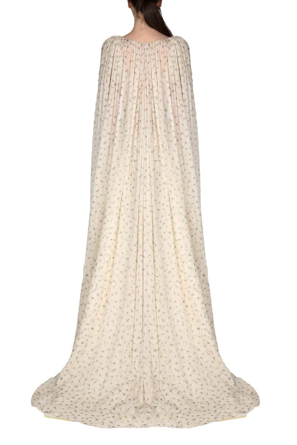 Luisa Beccaria Abito da sposa Winter Garden in georgette effetto mantella con scollo a V Cyber Monday