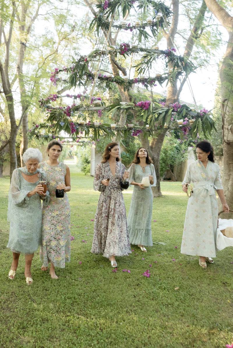 Luisa Beccaria Abito in chiffon di seta floreale Latest stili