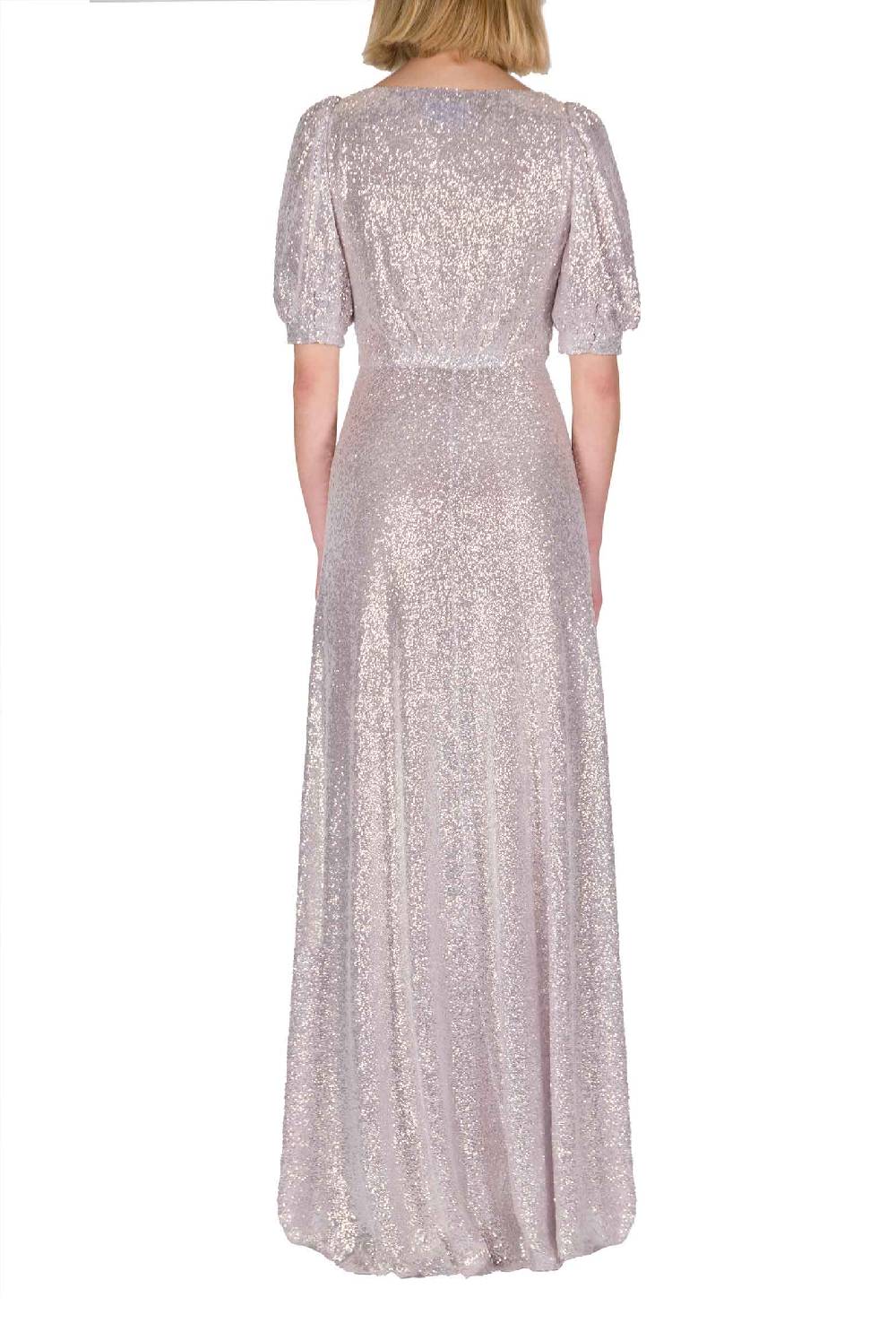 Luisa Beccaria Abito con paillettes bottoncino Qualità