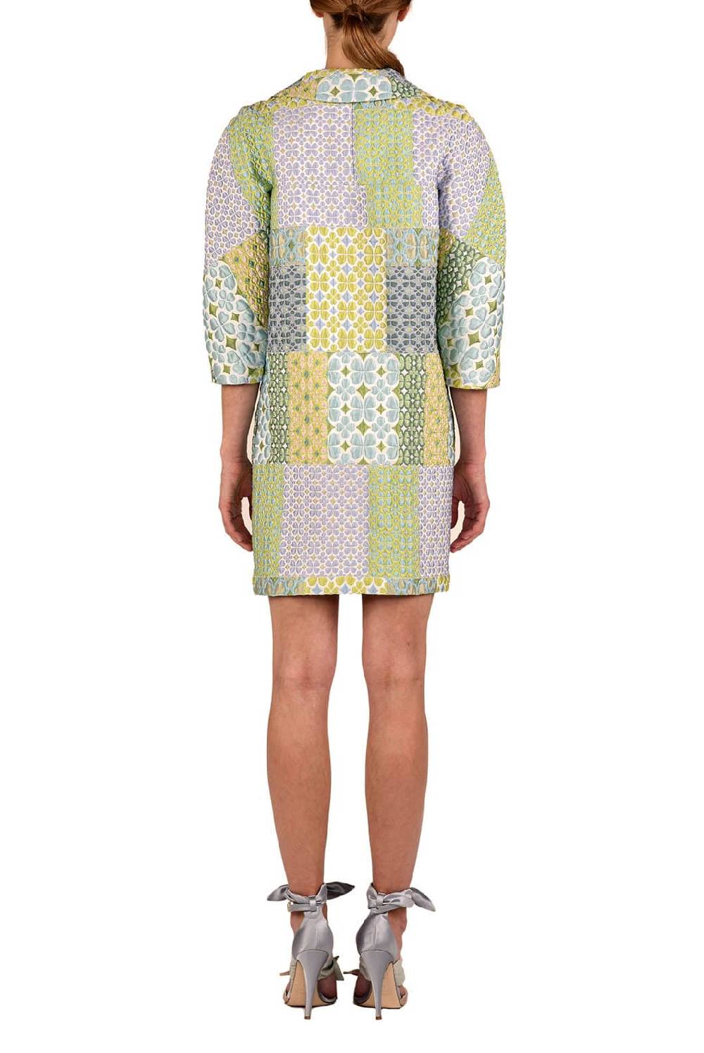 Luisa Beccaria Cappotto in broccato patchwork Sconto