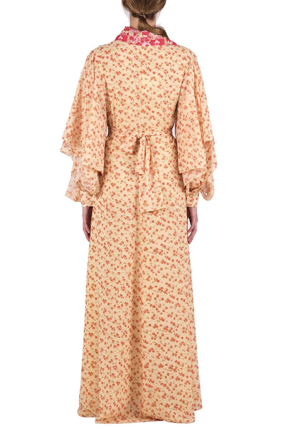 Luisa Beccaria Caftano in georgette floreale Outlet