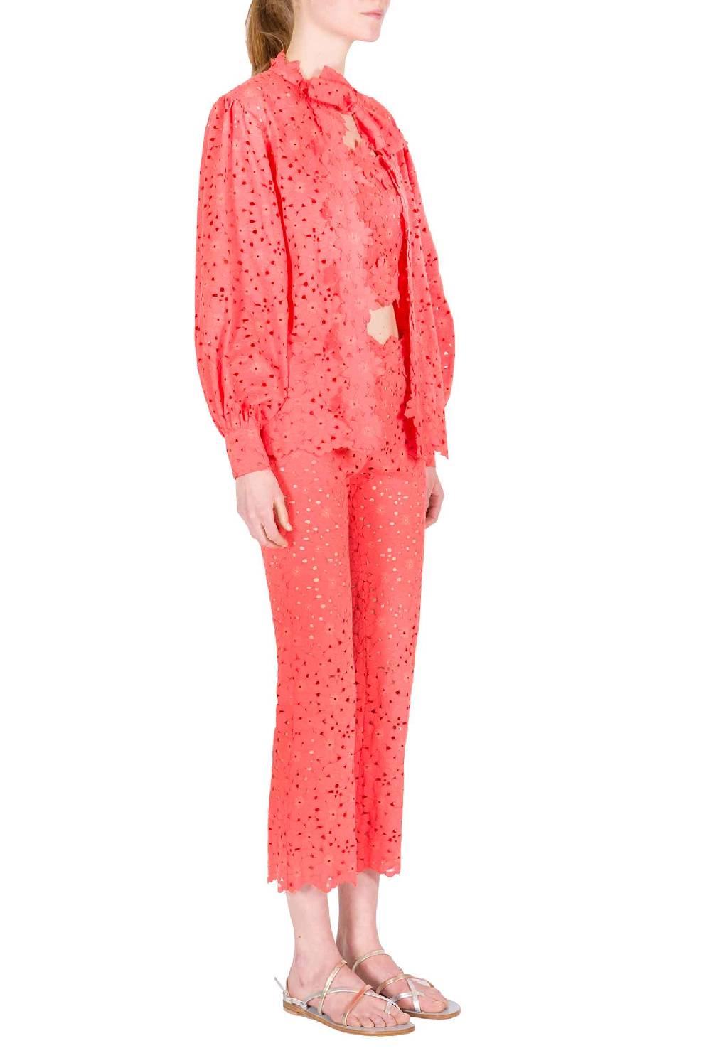 Luisa Beccaria Camicia in pizzo floreale Offerta Anniversario