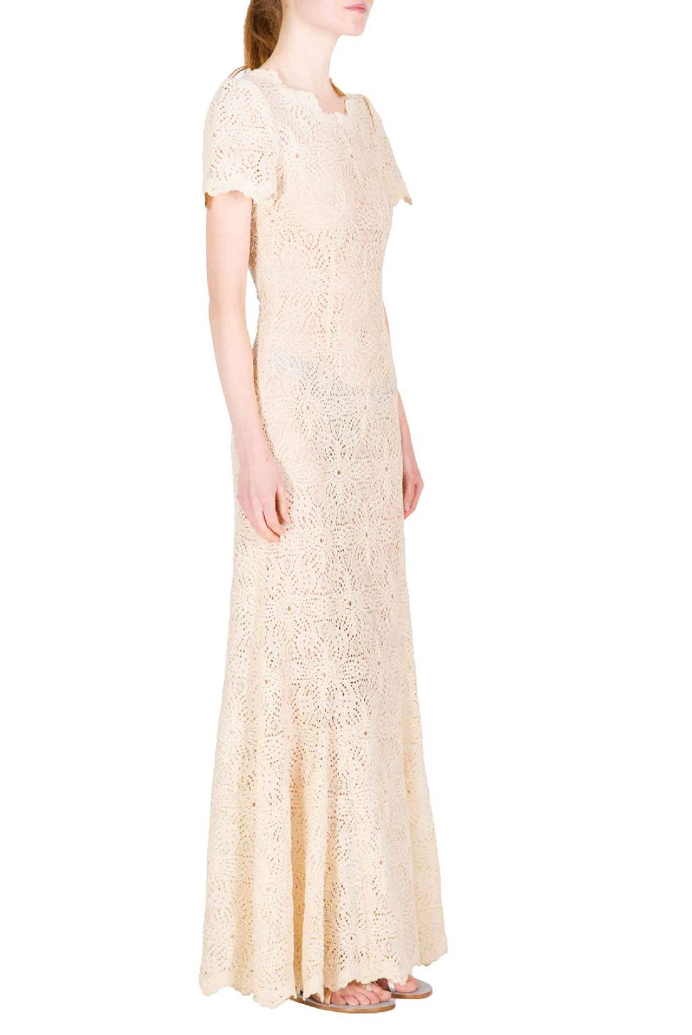 Luisa Beccaria Abito lungo in pizzo Super Saving Price