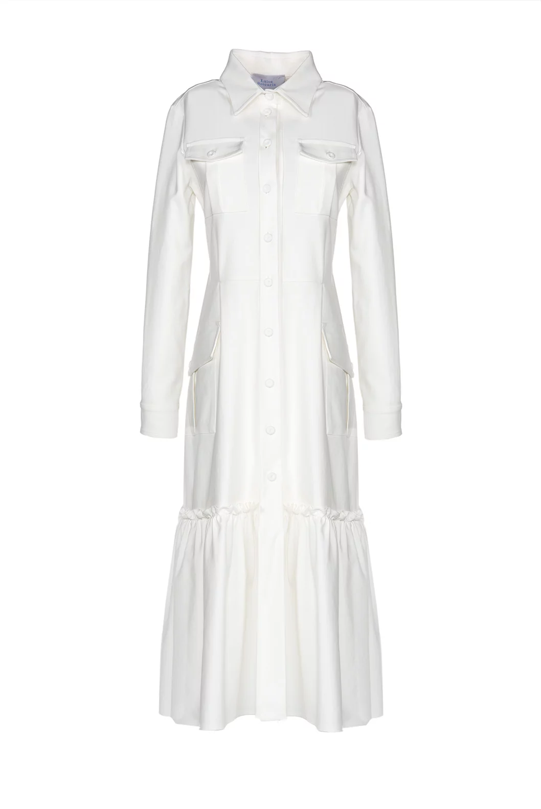 Luisa Beccaria Abito chemisier leggero bianco Fino al 50% di sconto