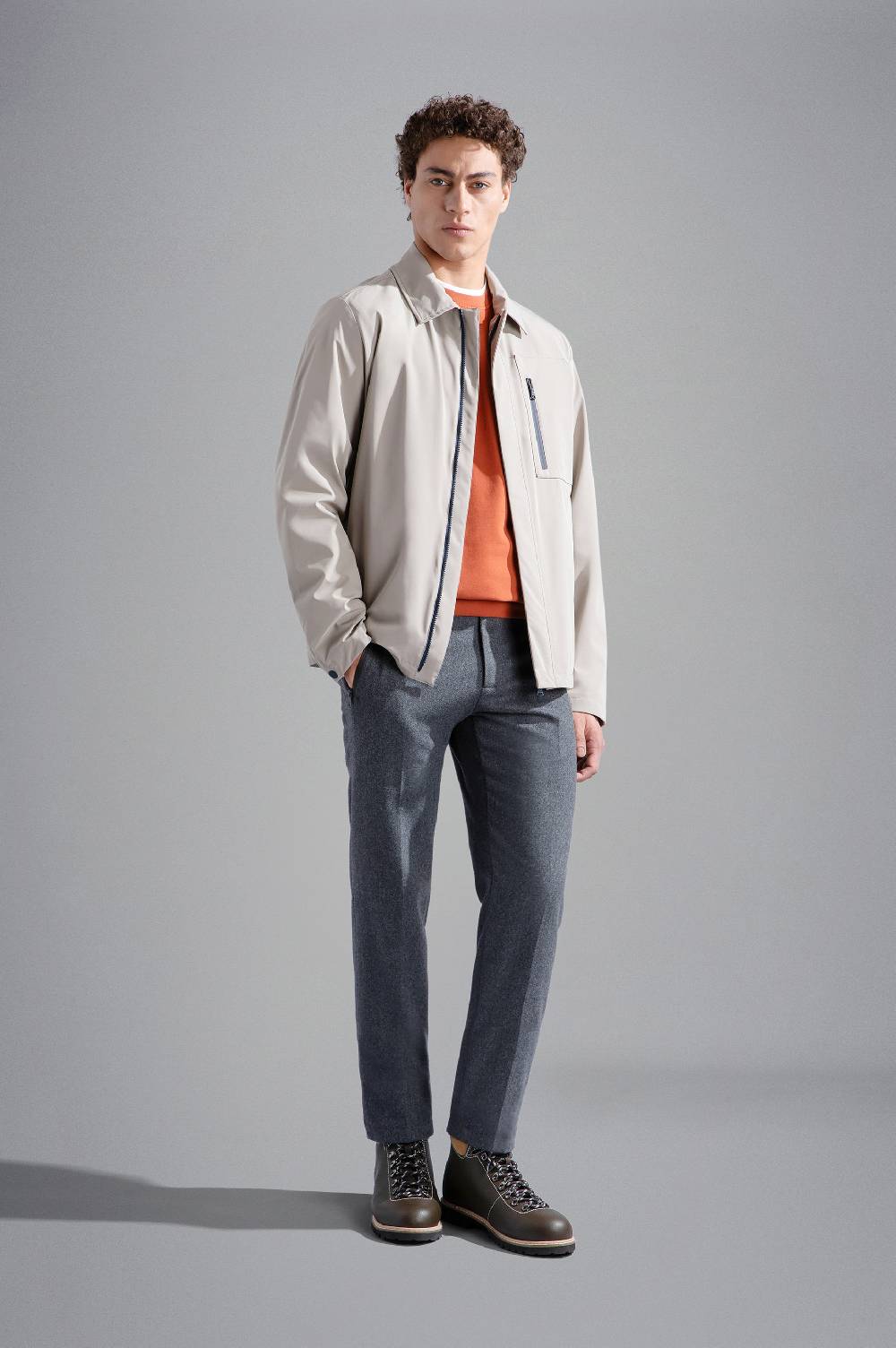 Paul & Shark Shacket in Typhoon Re-4X4 Stretch Paul & Shark Affare Del Giorno