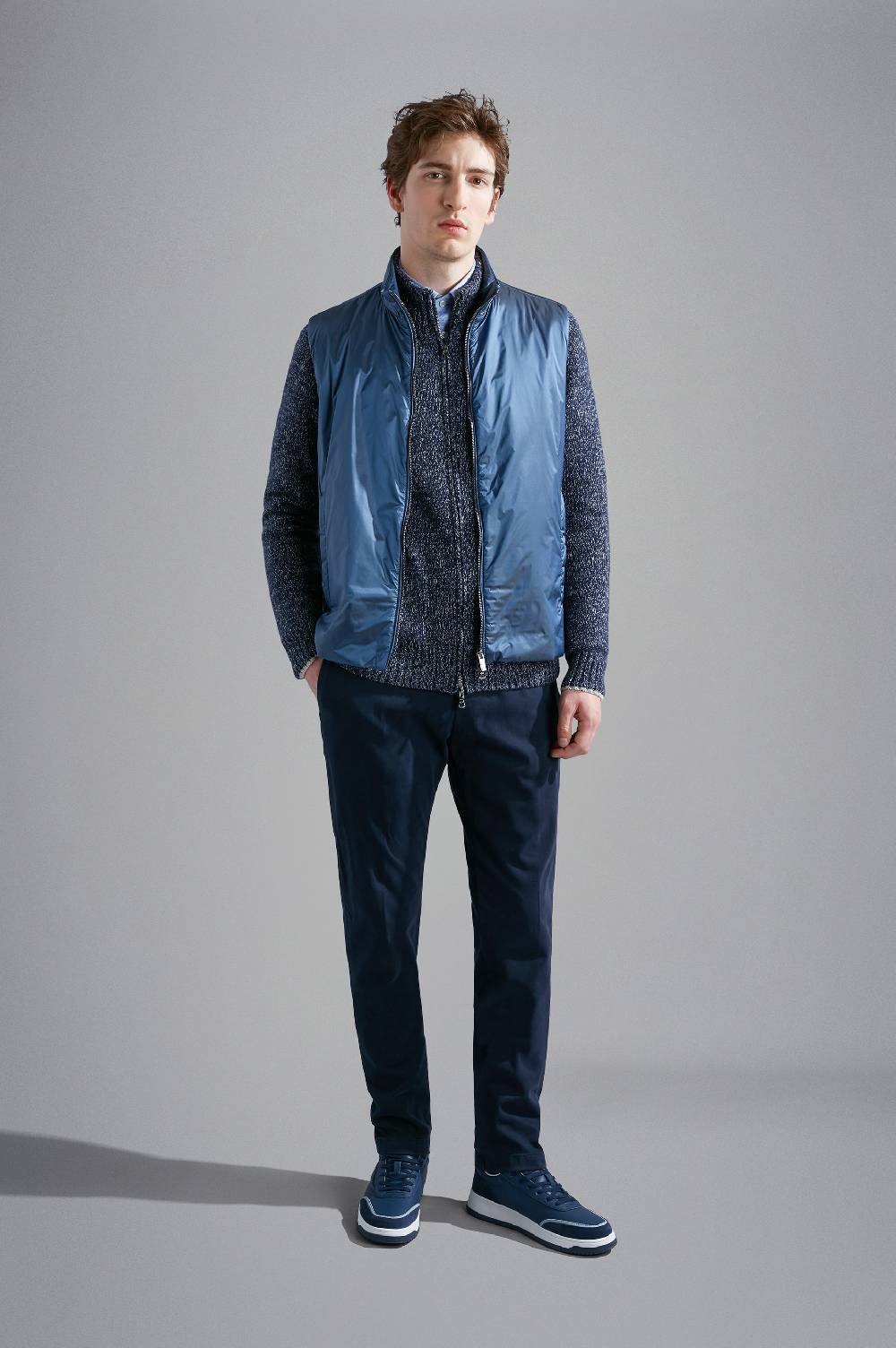 Paul & Shark Camicia in cotone con micro pattern Paul & Shark Offerta