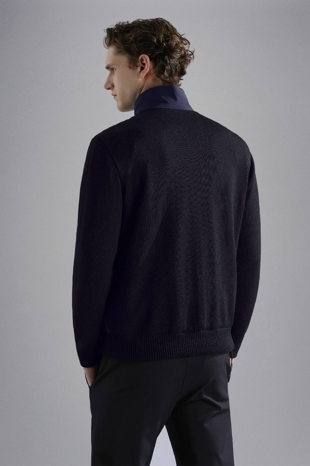 Paul & Shark Maglia Hybrid in lana e Typhoon® Paul & Shark Vendita Calda