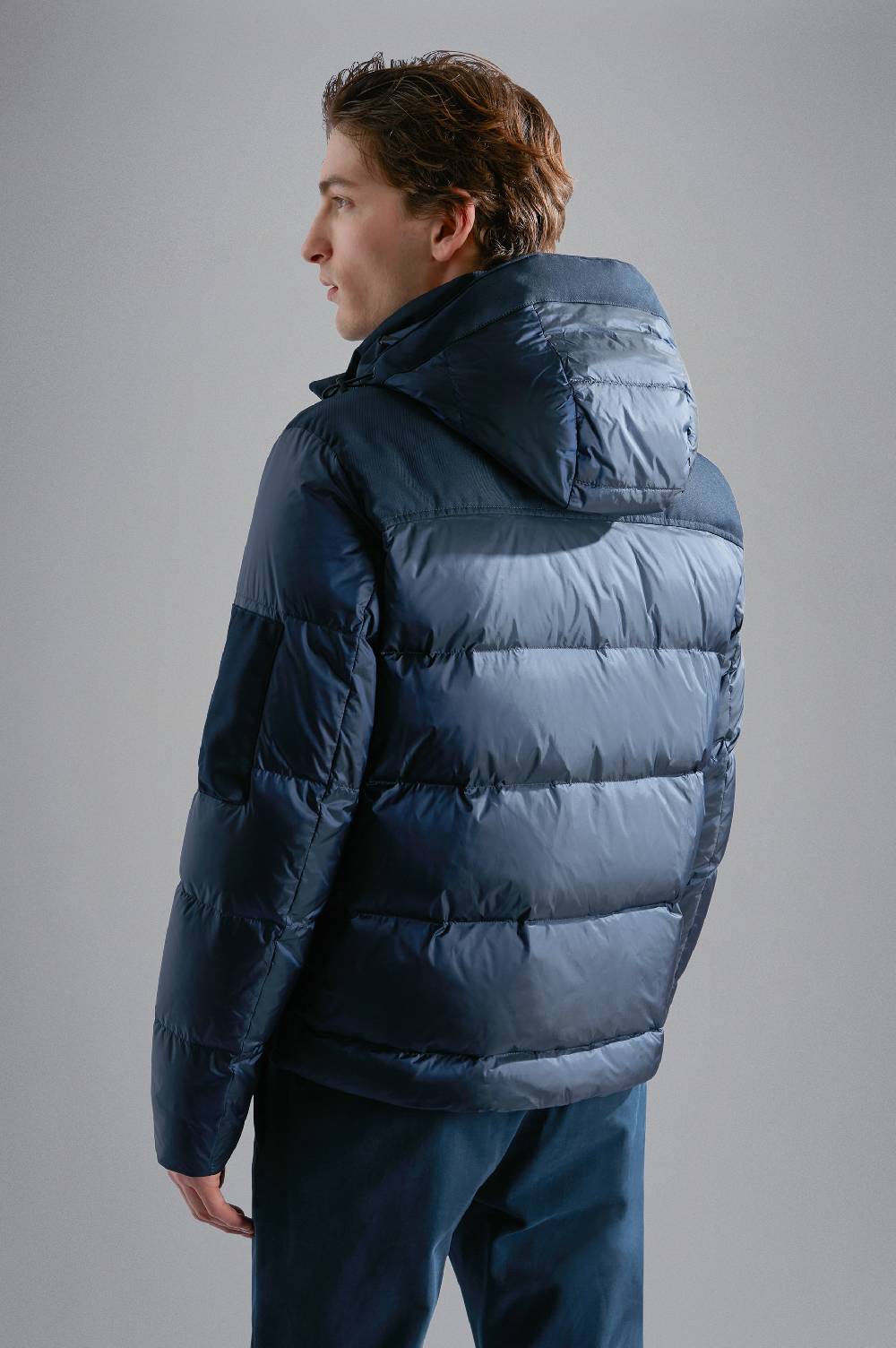 Paul & Shark Piumino Hybrid in nylon cangiante e tessuto tecnico Paul & Shark Italy