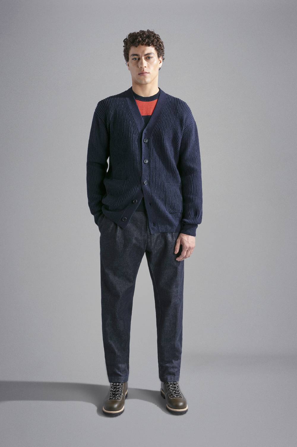 Paul & Shark Cardigan in Re-Wool Paul & Shark Sottocosto