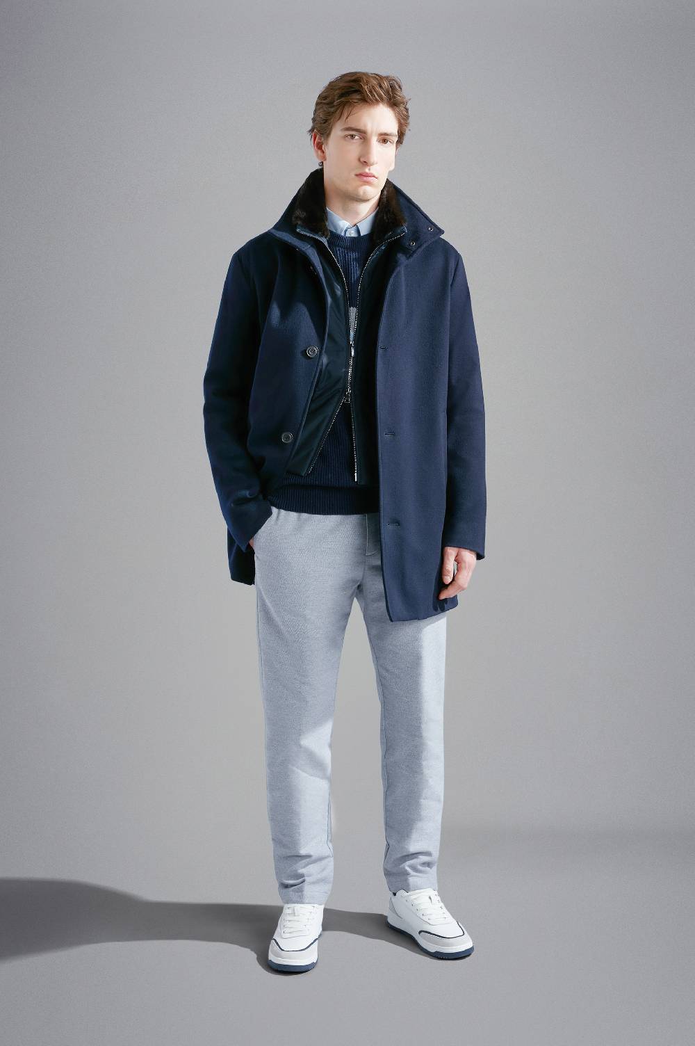 Paul & Shark Car coat in Cashmere Paul & Shark Moda