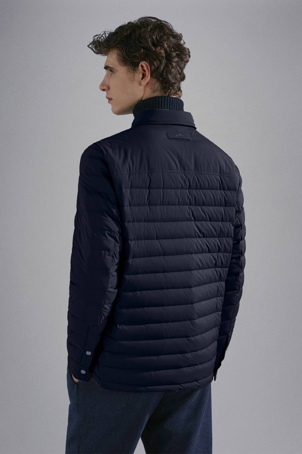 Paul & Shark Shacket trapuntata in Typhoon Platinum Paul & Shark 2025
