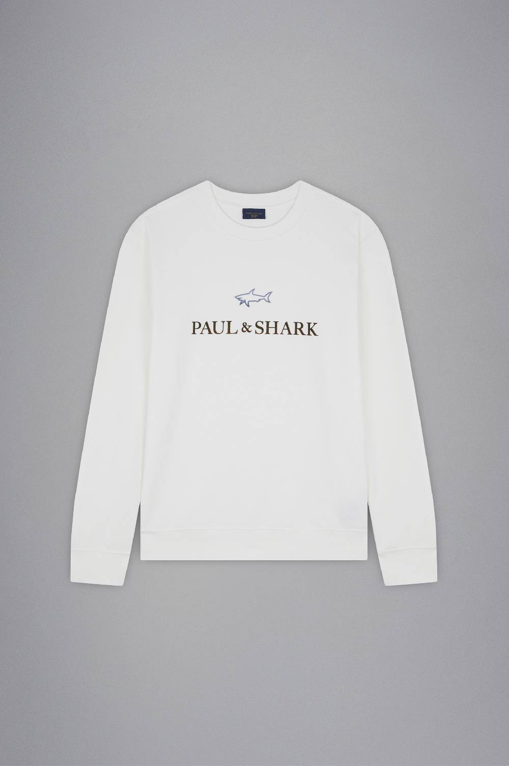 Paul & Shark Felpa in cotone con stampe Paul & Shark Sconto