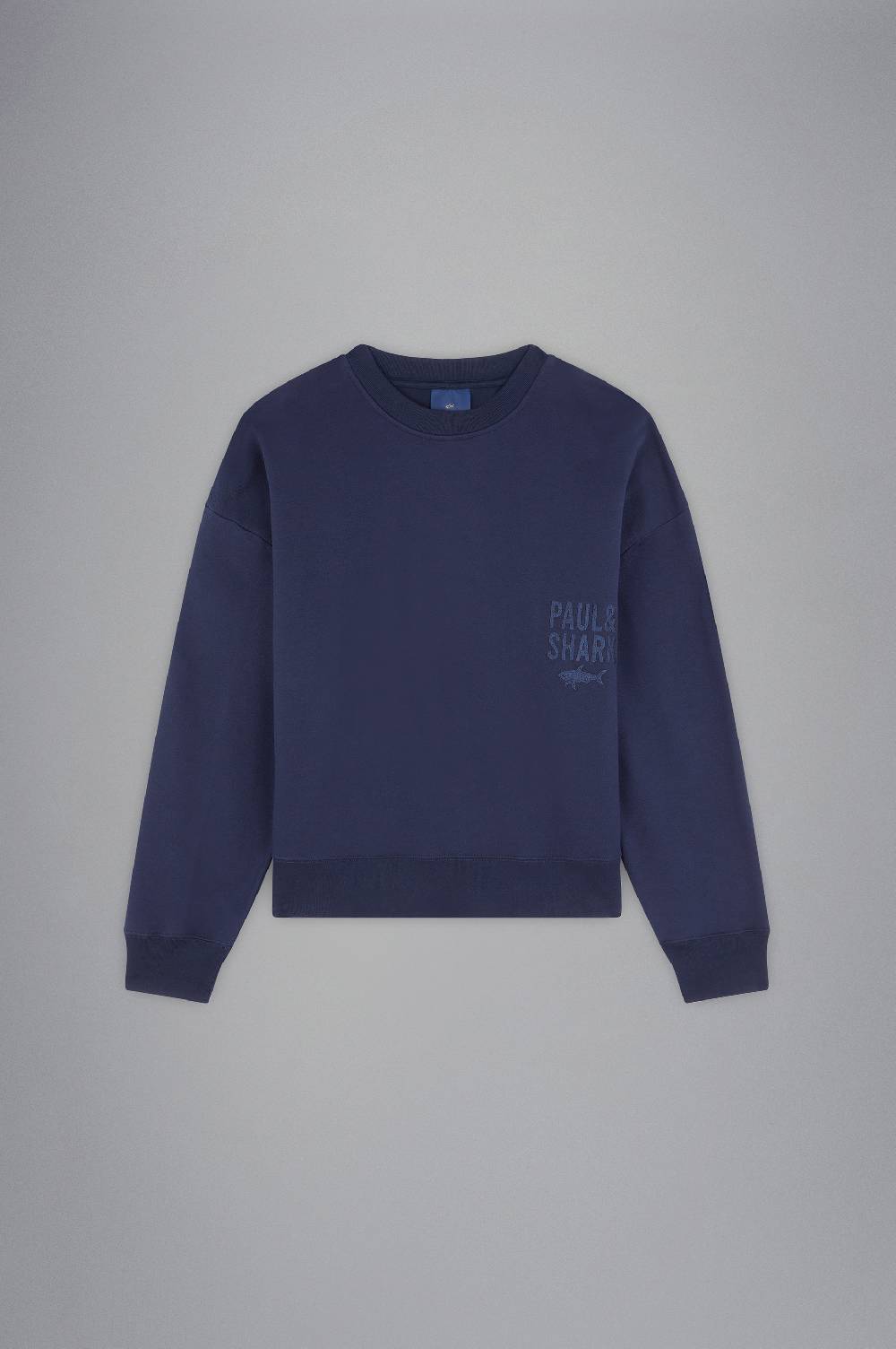 Paul & Shark Felpa in cotone Winter Fleece con ricami Paul & Shark In Vendita