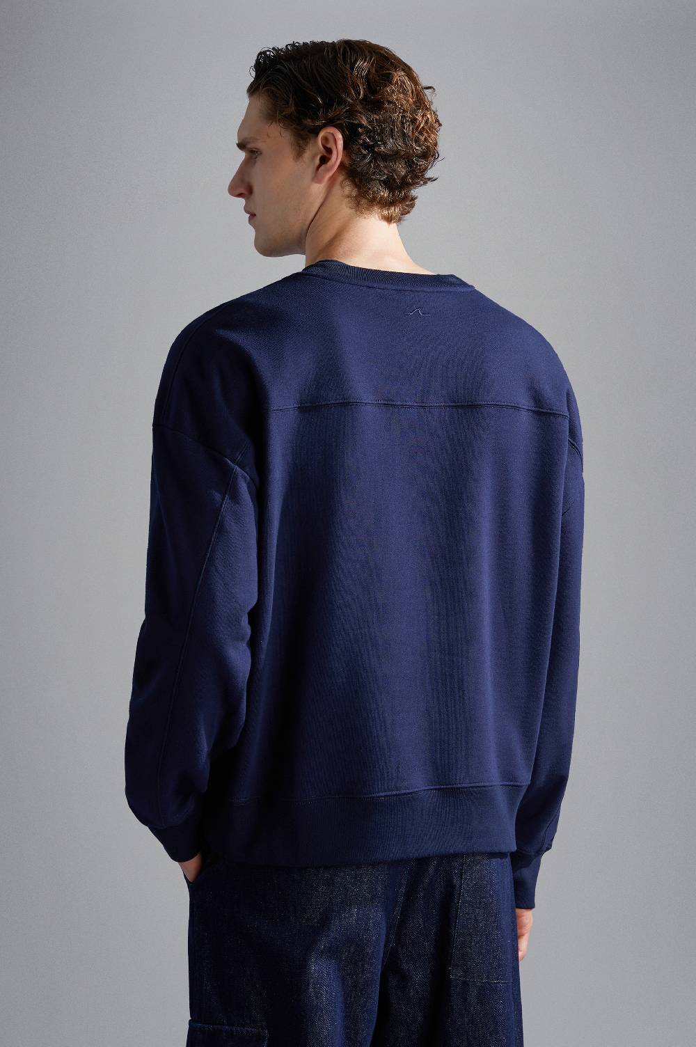Paul & Shark Felpa in cotone Winter Fleece con ricami Paul & Shark In Vendita