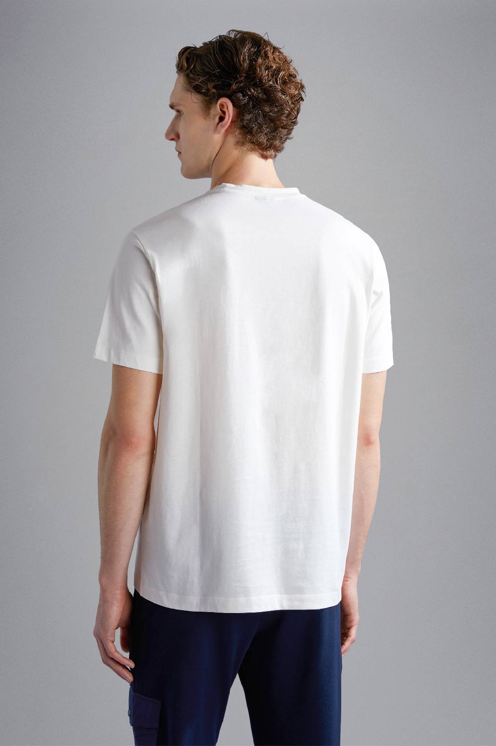 Paul & Shark T-shirt in cotone con stampa spray Paul & Shark In Vendita