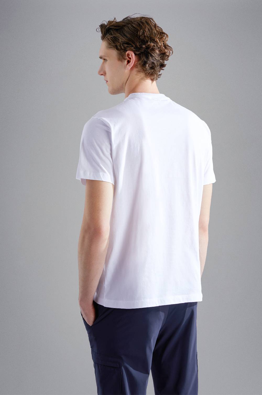 Paul & Shark T-shirt in cotone con stampa Paul & Shark Saldi Di Fabbrica