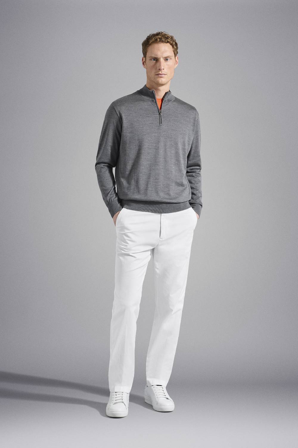 Paul & Shark Maglia con zip in lana Merino extra-fine Winter Summer Paul & Shark In Linea