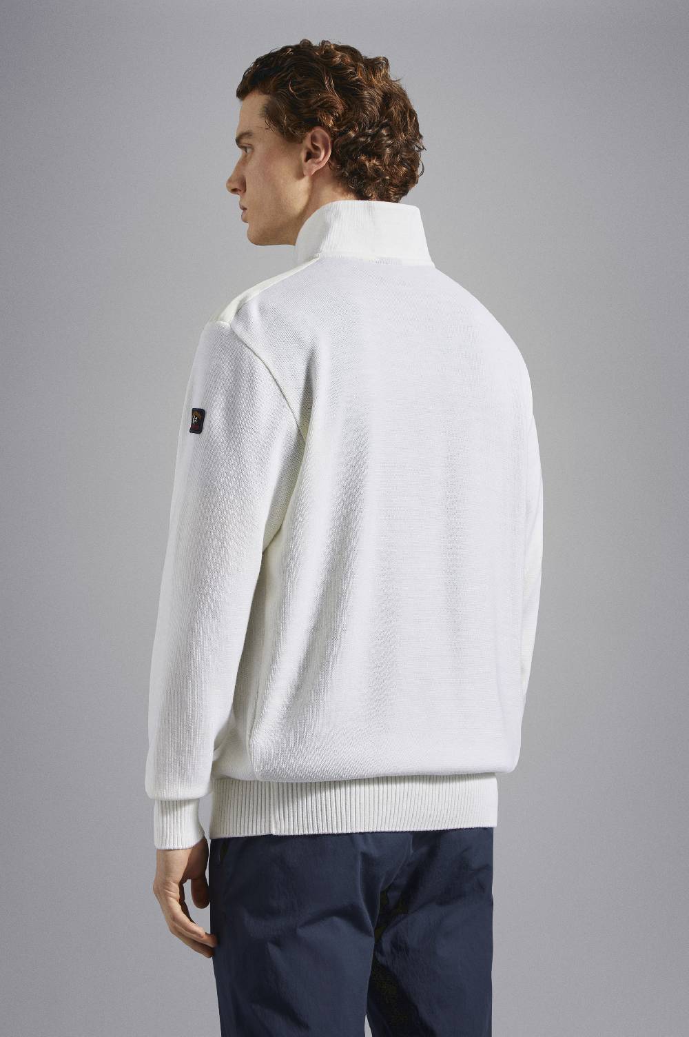 Paul & Shark Maglia con zip in lana Bretagne con badge iconico Paul & Shark Vendita