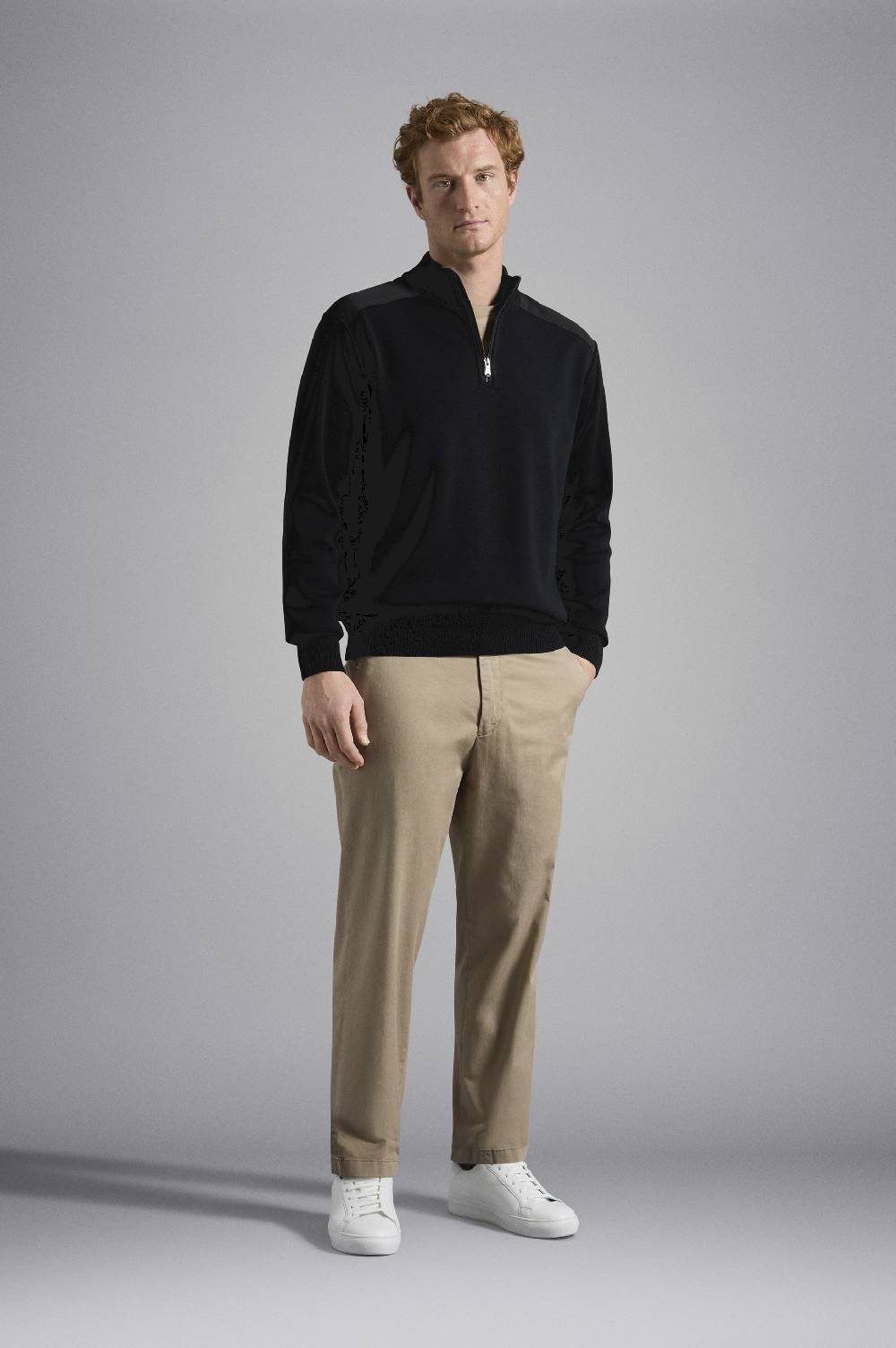Paul & Shark Maglia in lana con zip e badge iconico Paul & Shark Negozi Online