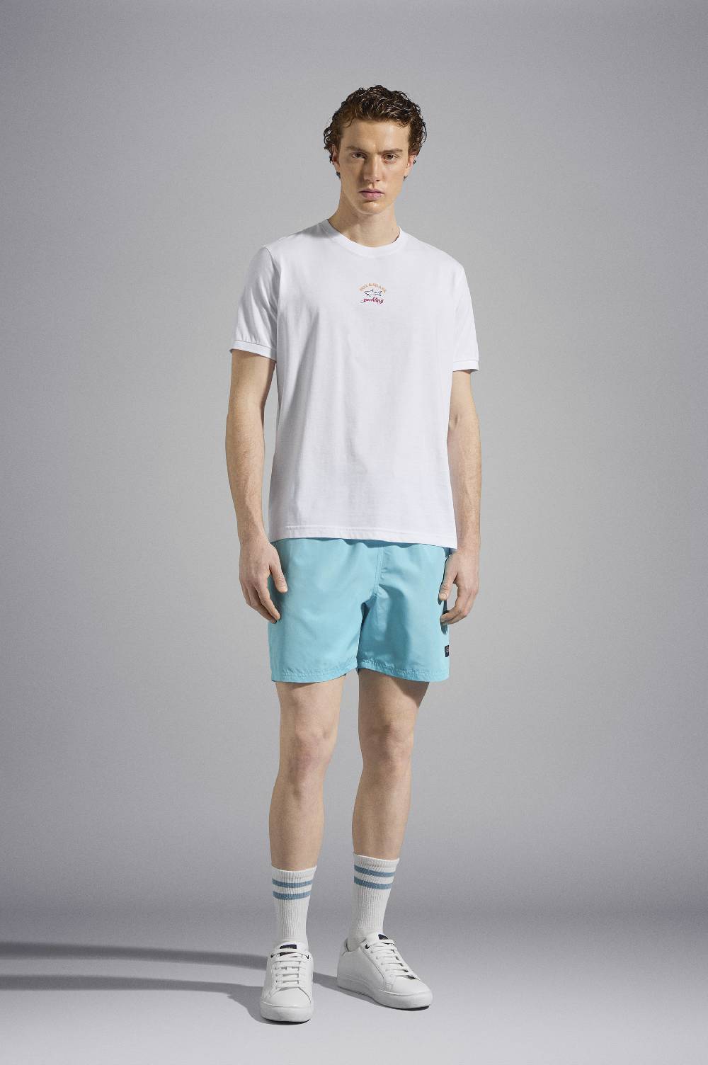 Paul & Shark T-Shirt in cotone con stampa grafica Paul & Shark Offerta