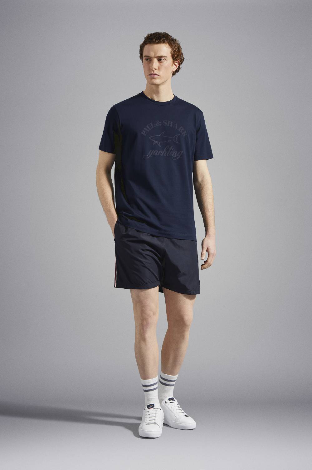 Paul & Shark T-Shirt in cotone con Logo stampato Paul & Shark In Vendita