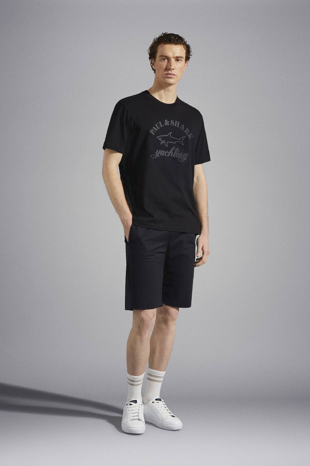 Paul & Shark T-Shirt in cotone con Logo stampato Paul & Shark Offerte
