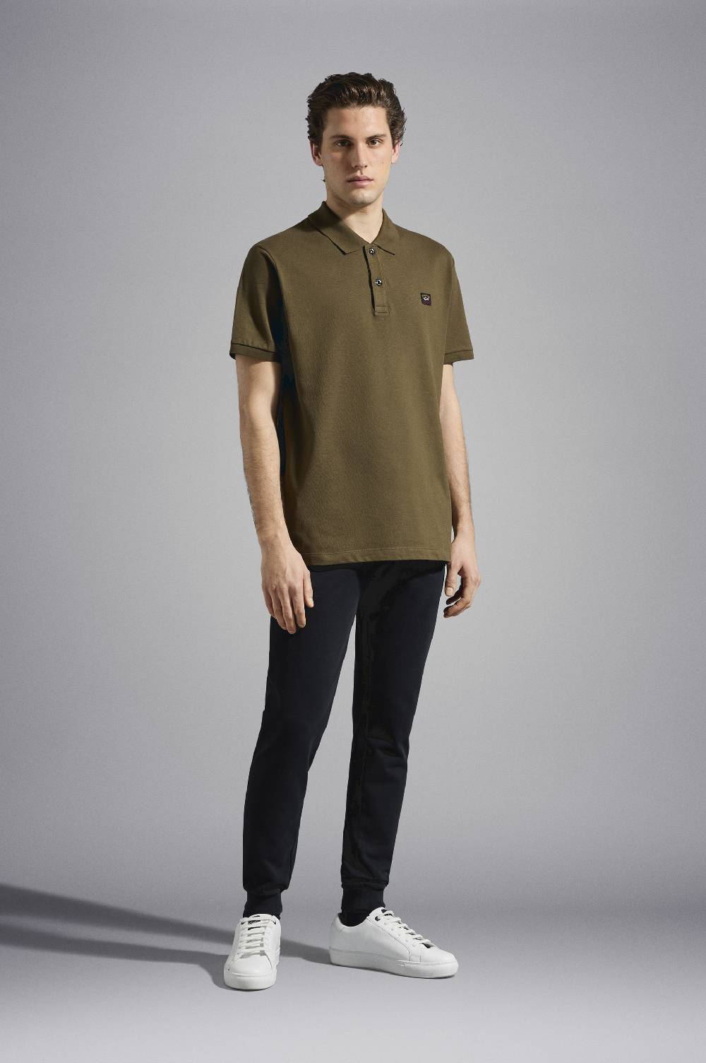 Paul & Shark Pantalone sportivo in cotone con badge iconico Paul & Shark Negozio