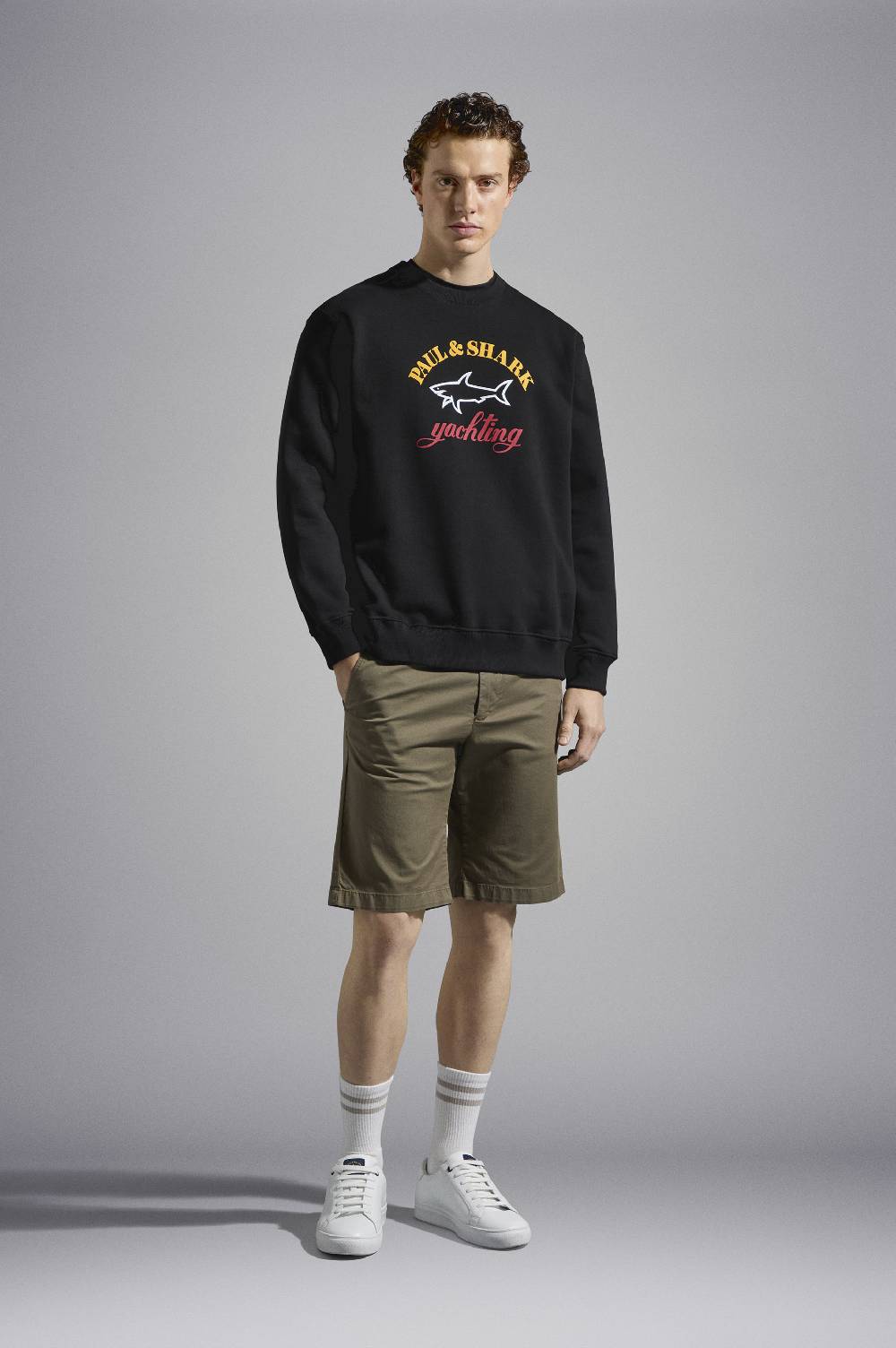 Paul & Shark felpa con stampa logo Paul & Shark 2025
