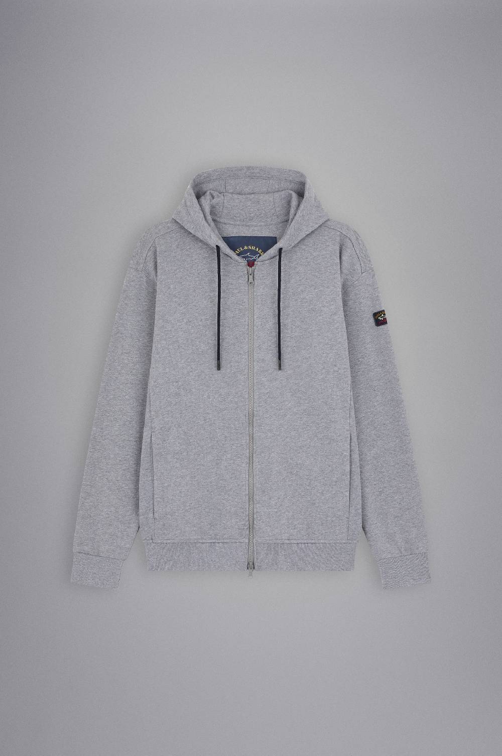 Paul & Shark Felpa con zip in cotone con badge iconico Paul & Shark In Linea