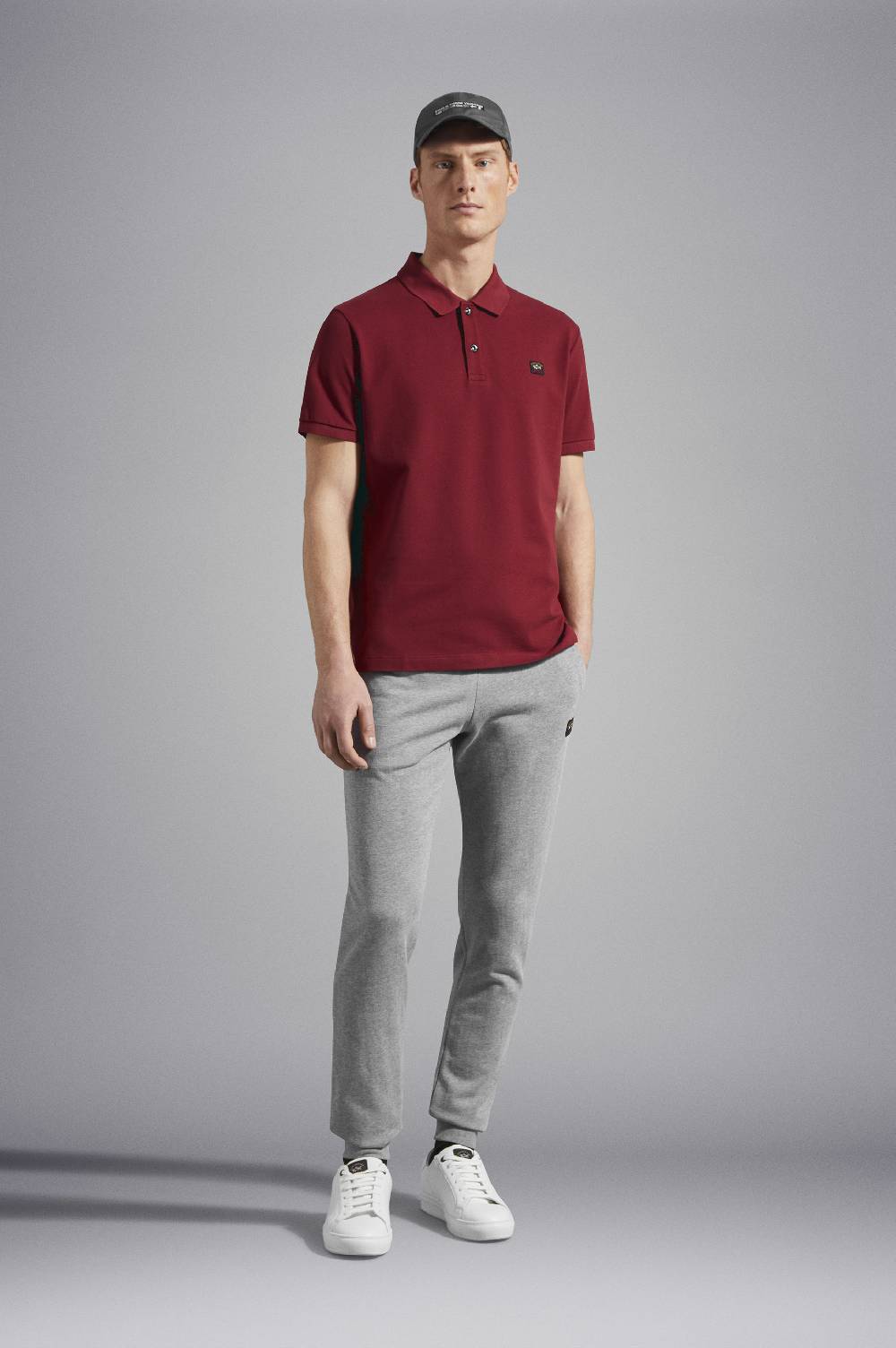 Paul & Shark Pantalone sportivo in cotone con badge iconico Paul & Shark In Vendita