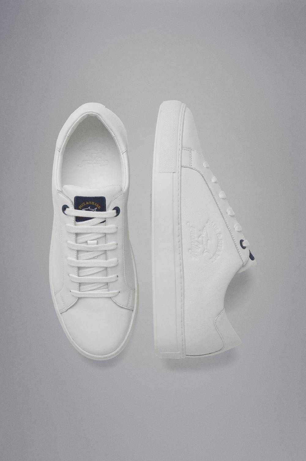 Paul & Shark Sneakers in pelle con Logo stampato Paul & Shark Offerte