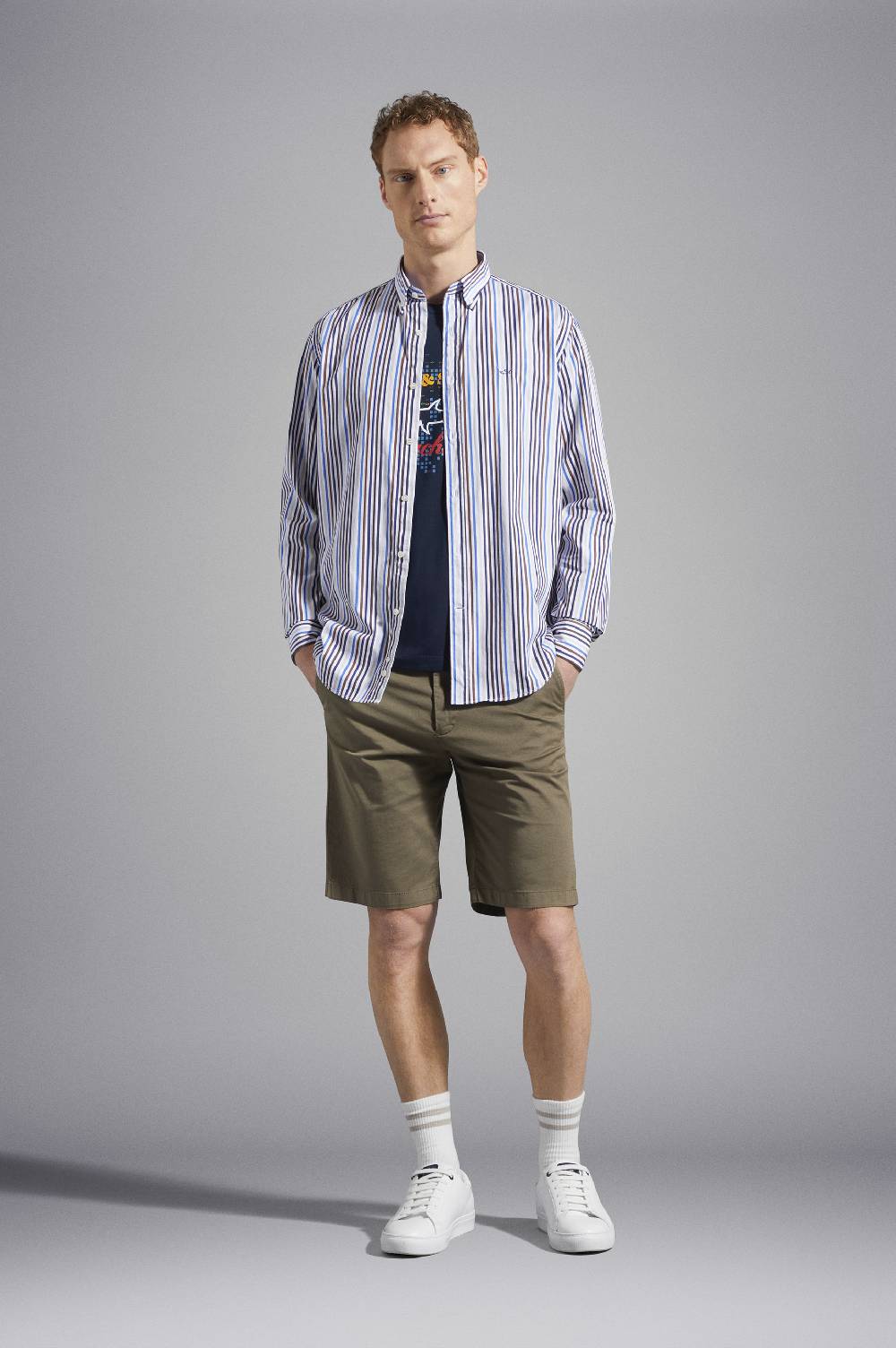 Paul & Shark Camicia in Popeline di cotone Paul & Shark In Saldo