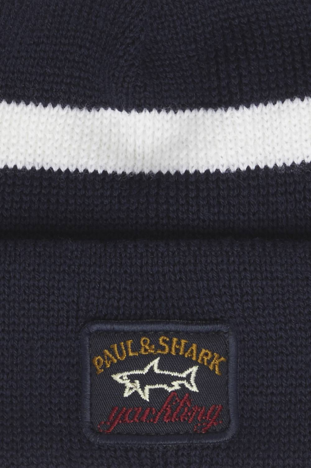 Paul & Shark Berretto in lana con badge iconico Paul & Shark Negozi Online