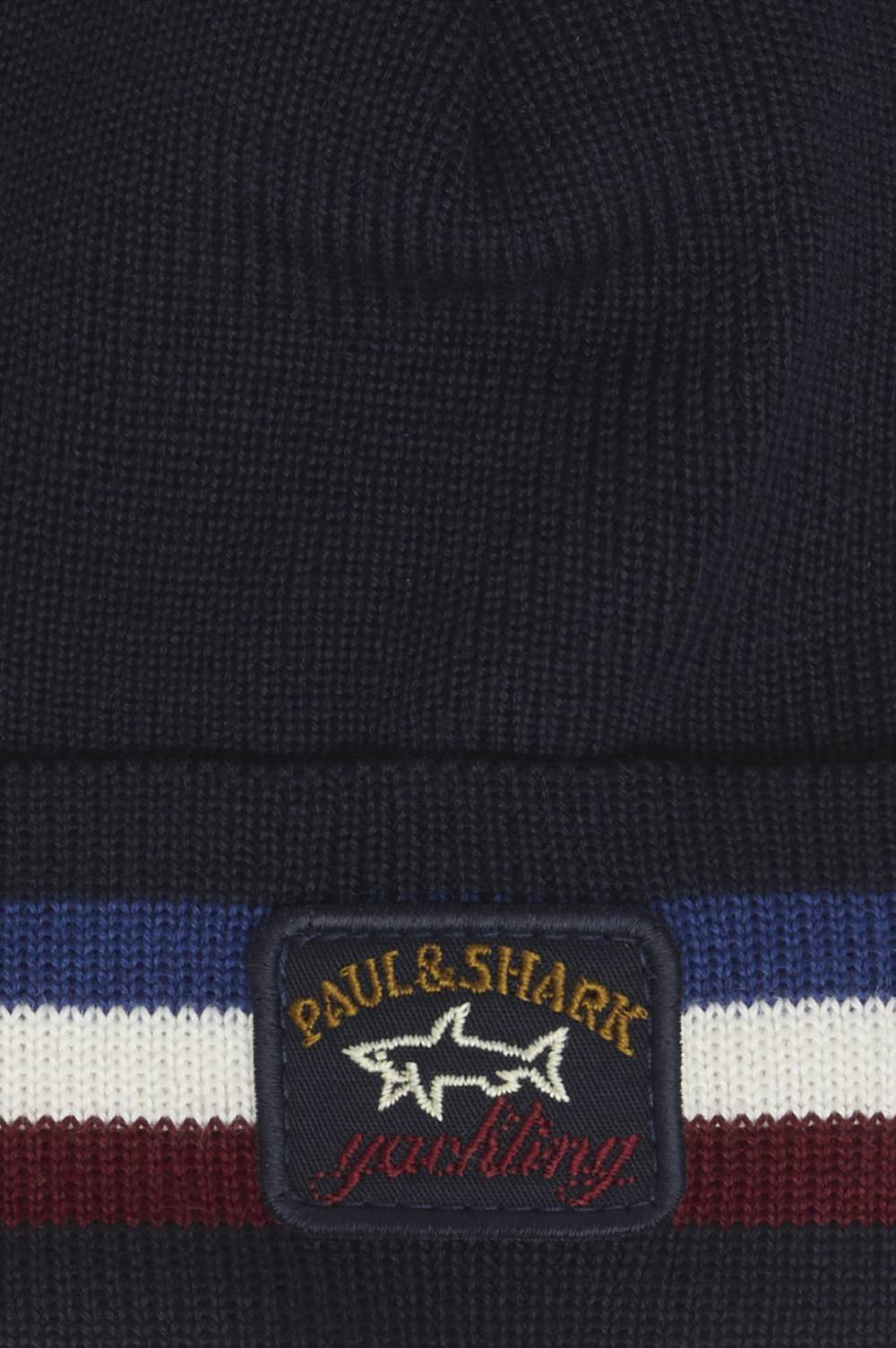 Paul & Shark Berretto in lana con badge iconico Paul & Shark Shopping Online