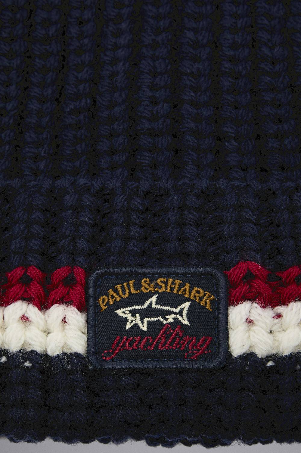 Paul & Shark Berretto in lana a coste con badge iconico Paul & Shark Affare Del Giorno