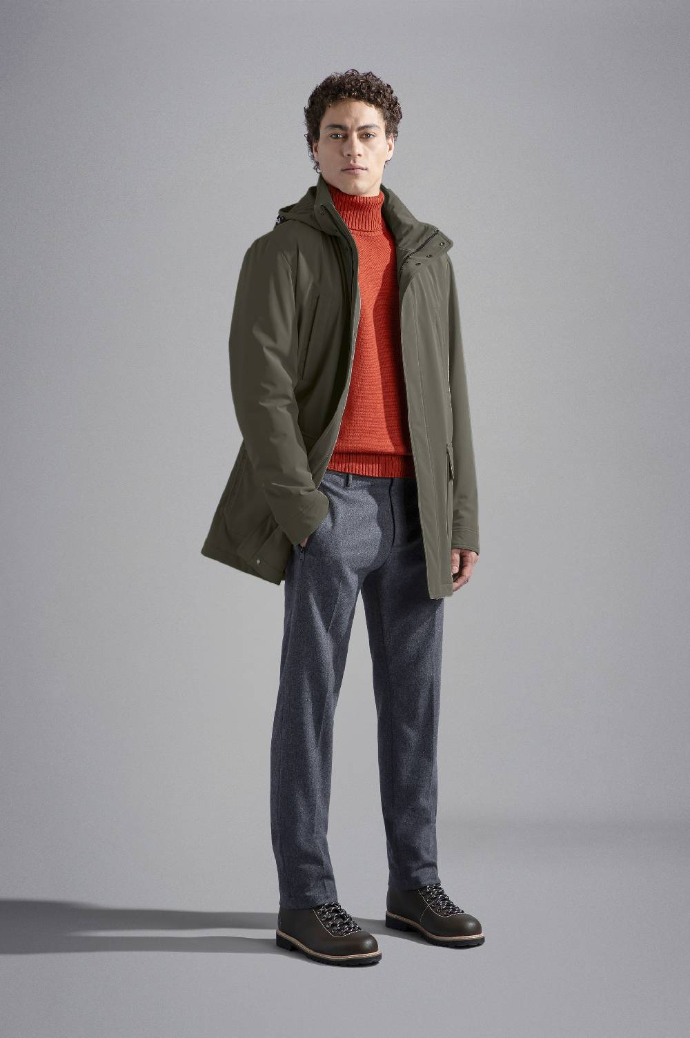 Paul & Shark Carcoat in Typhoon Re-4X4 Stretch Paul & Shark Outlet