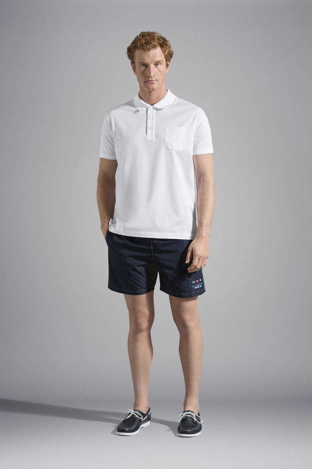 Paul & Shark Polo in jersey di cotone con Logo ricamato Paul & Shark In Saldo
