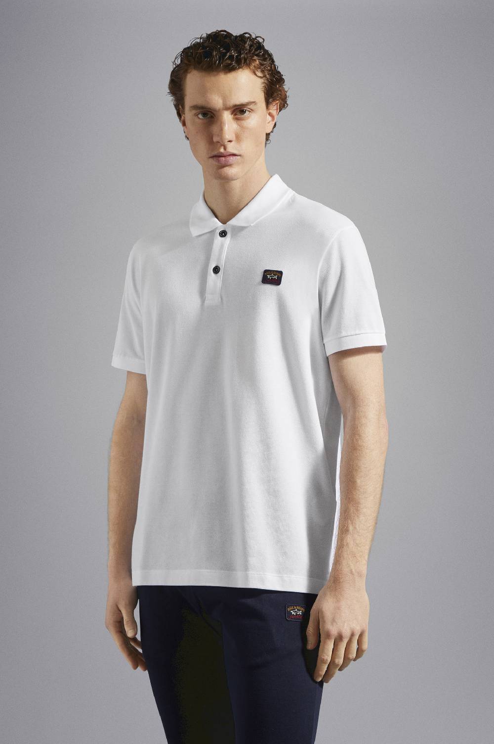 Paul & Shark Polo in cotone piqué con badge iconico Paul & Shark