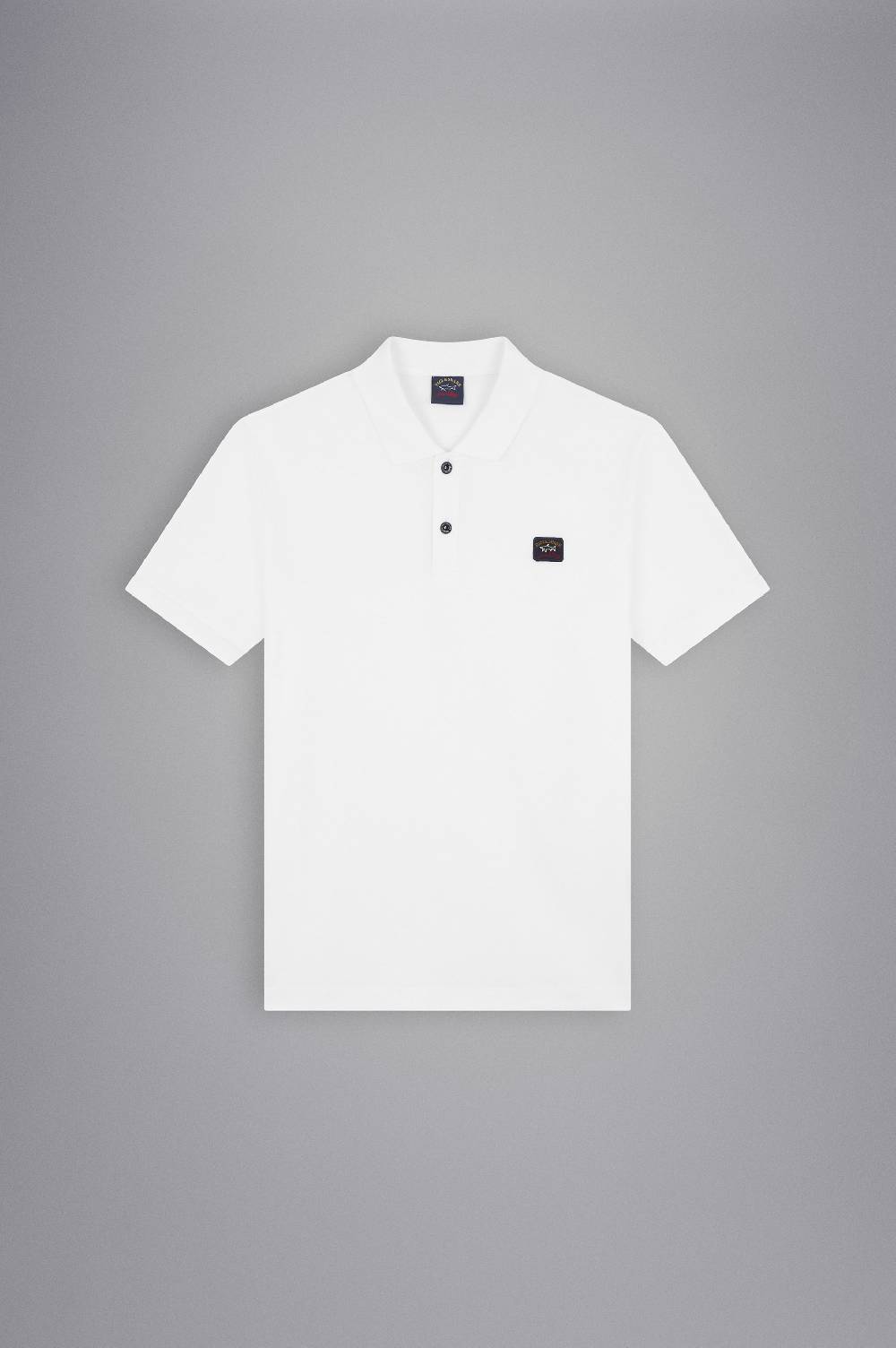 Paul & Shark Polo in cotone piqué con badge iconico Paul & Shark Italia
