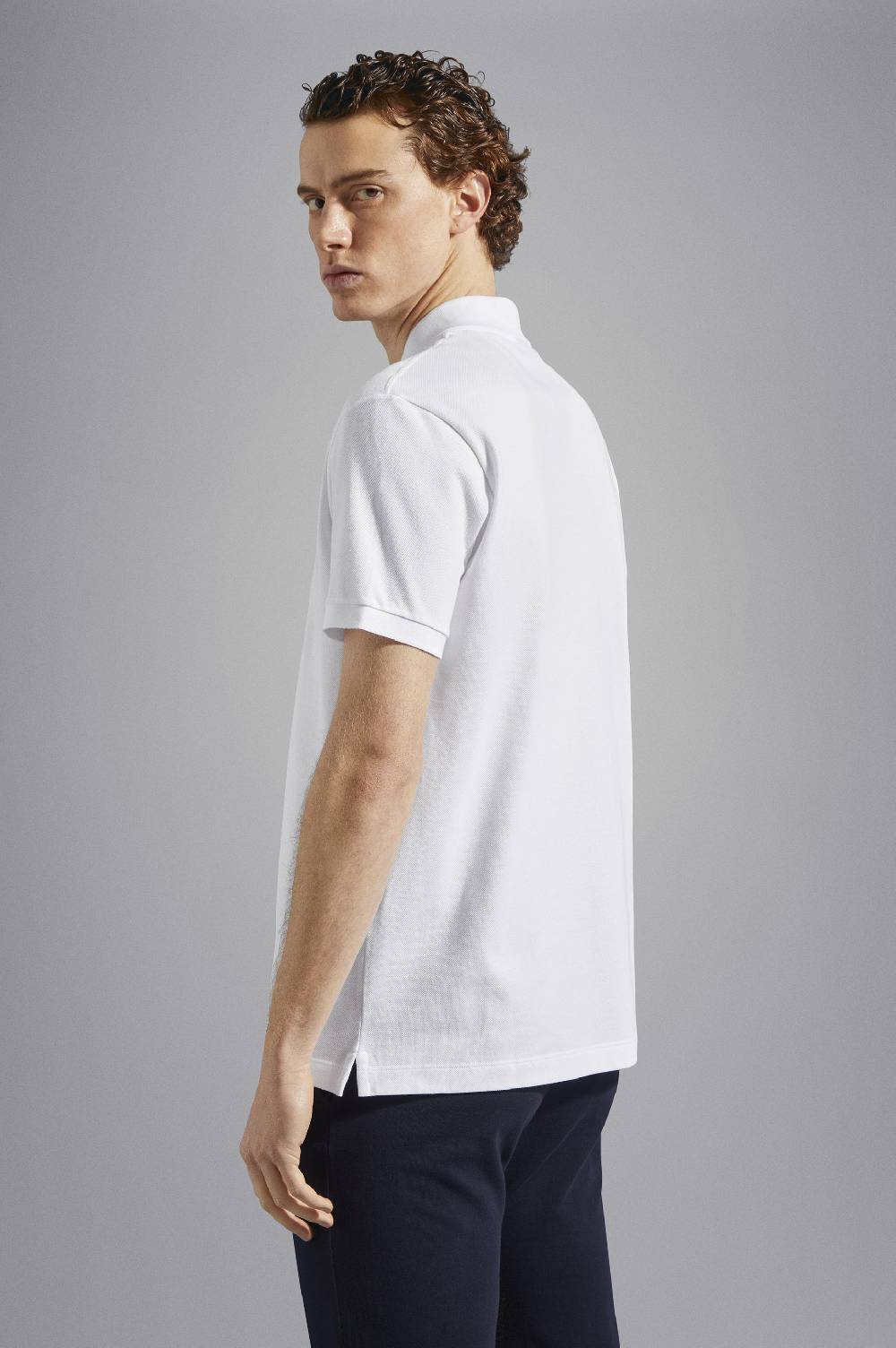 Paul & Shark Polo in cotone piqué con badge iconico Paul & Shark Italia