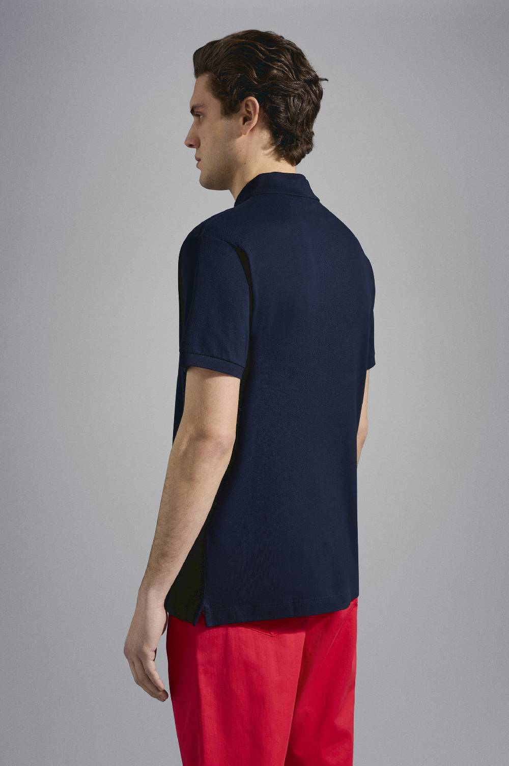 Paul & Shark Polo in cotone piqué con badge iconico Paul & Shark Vendita
