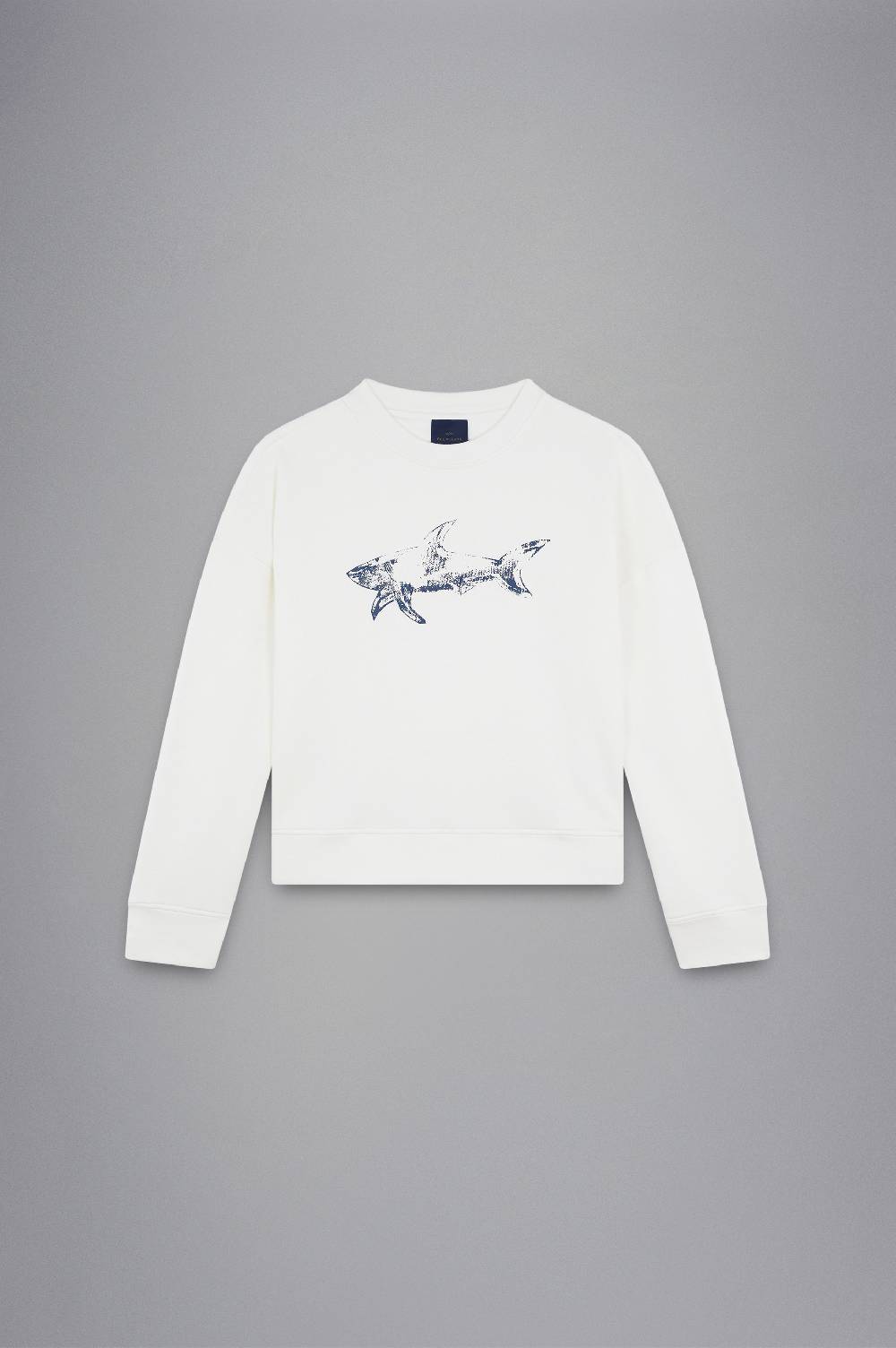 Paul & Shark Felpa in cotone Winter Fleece con stampa Paul & Shark Saldi