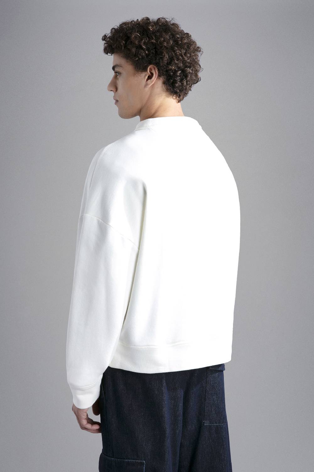 Paul & Shark Felpa in cotone Winter Fleece con stampa Paul & Shark Saldi