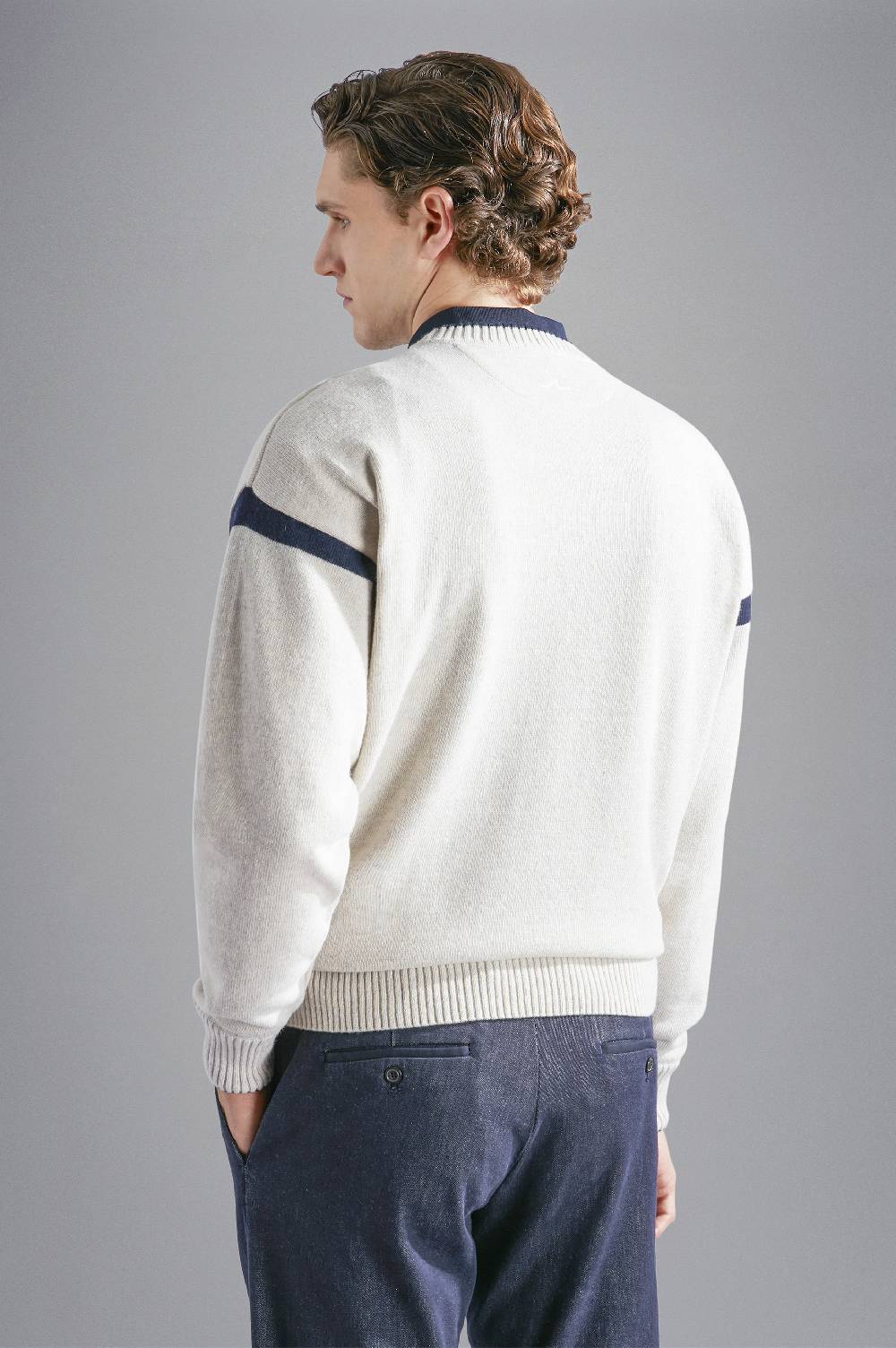 Paul & Shark Maglia in Re-Wool con dettagli a contrasto Paul & Shark Hotsell