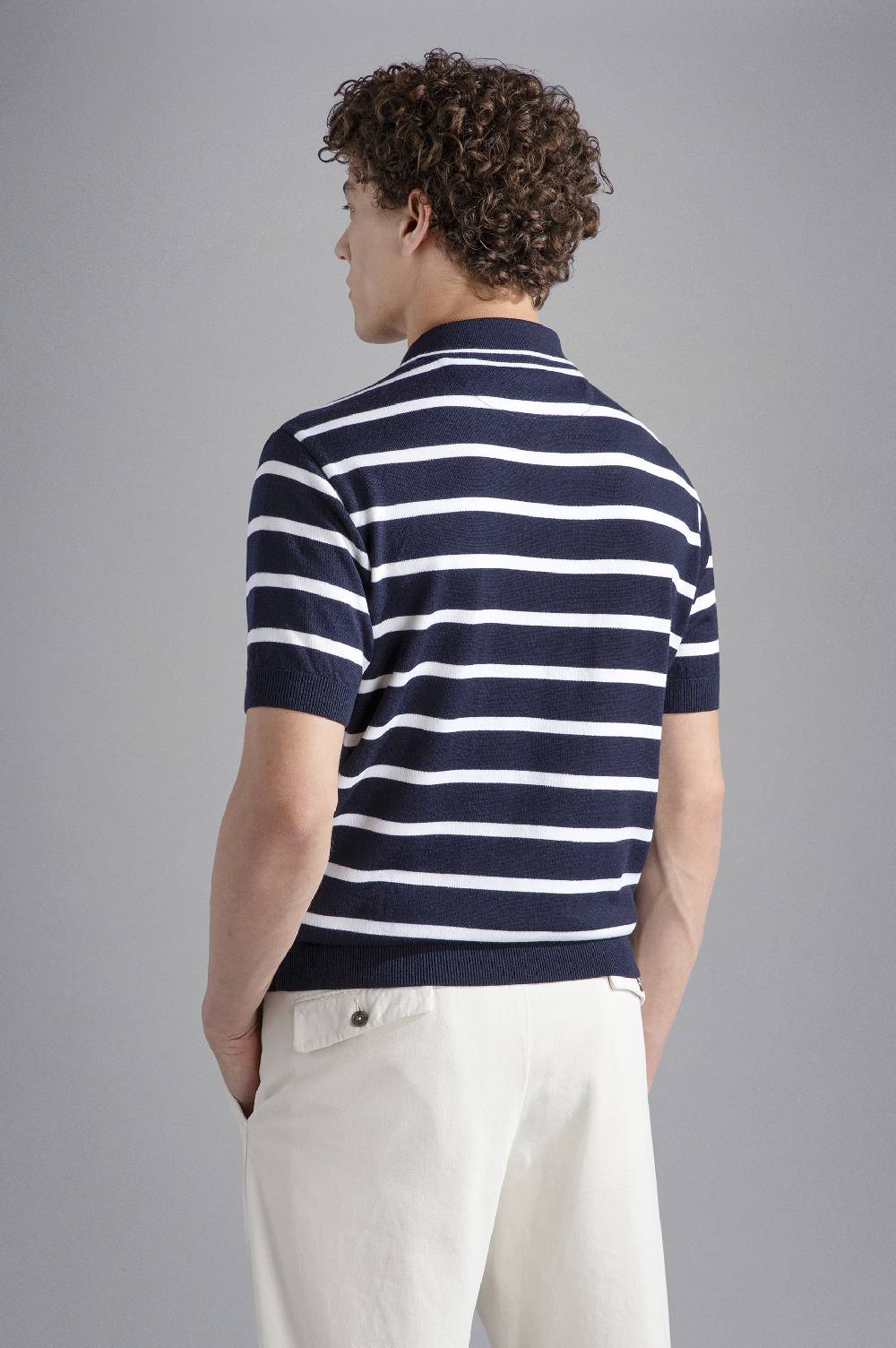 Paul & Shark Polo in Summer Wool con motivo a righe Paul & Shark Qualità