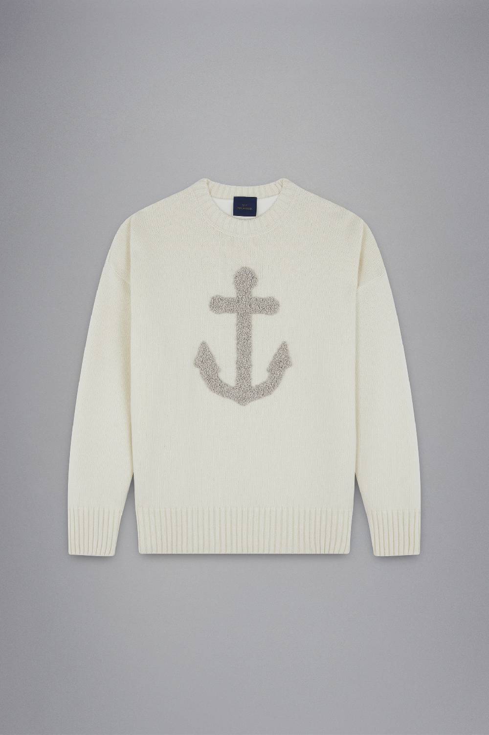 Paul & Shark Girocollo Re-Wool con ancora ricamata Paul & Shark Negozio