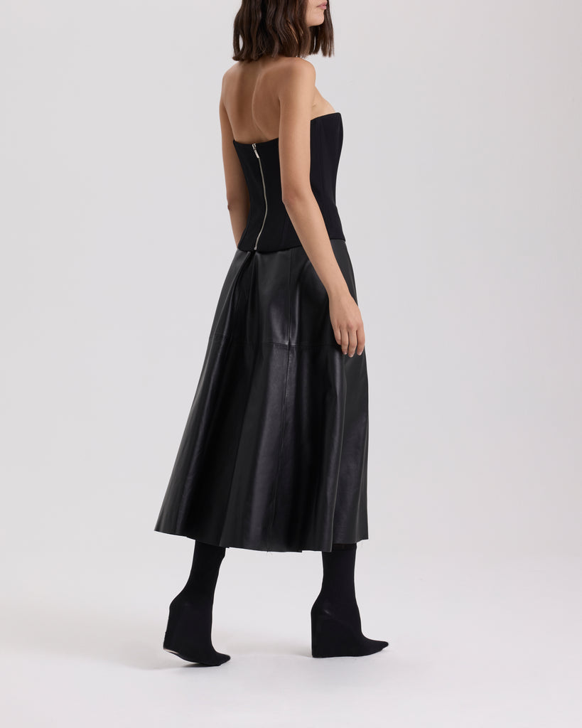 Raquel Diniz GIOVANNA LEATHER SKIRT Affare Del Giorno