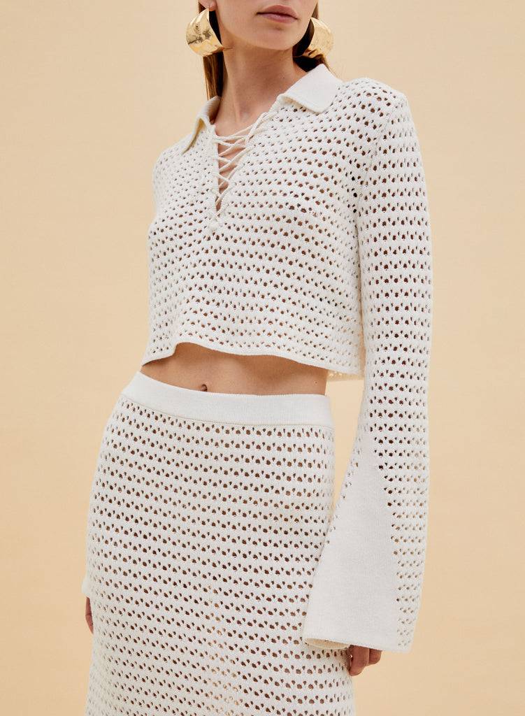 Raquel Diniz TOP CROCHET Consegna Veloce