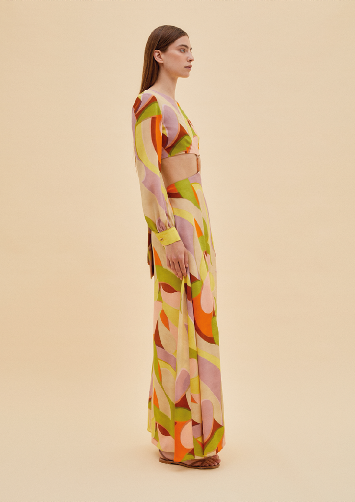 Raquel Diniz FIORALIE LONG DRESS Saldi