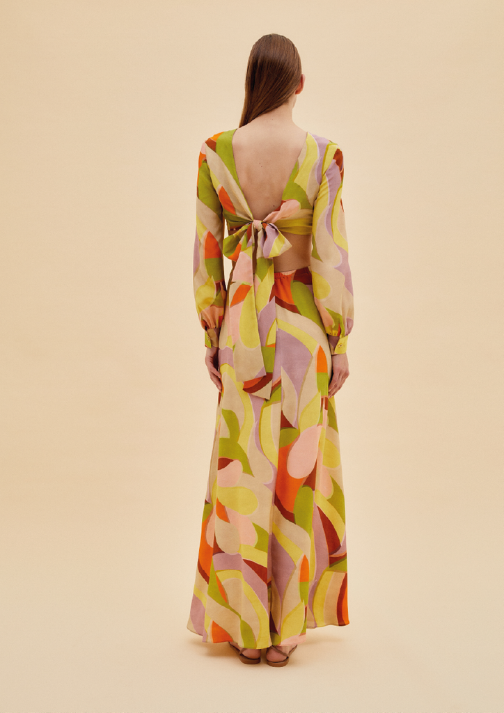 Raquel Diniz FIORALIE LONG DRESS Saldi